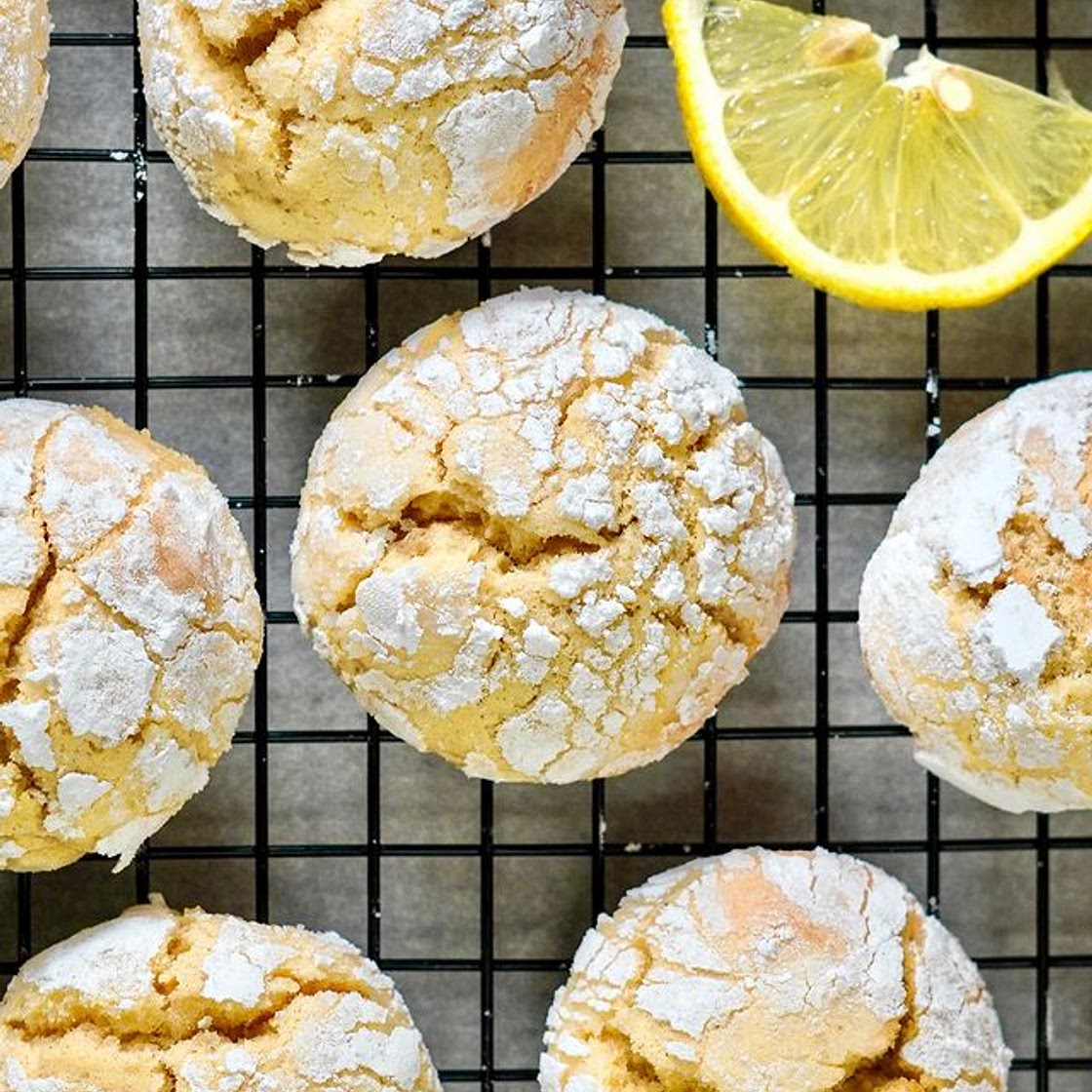 🍋🍪Lemon crinkle cookies