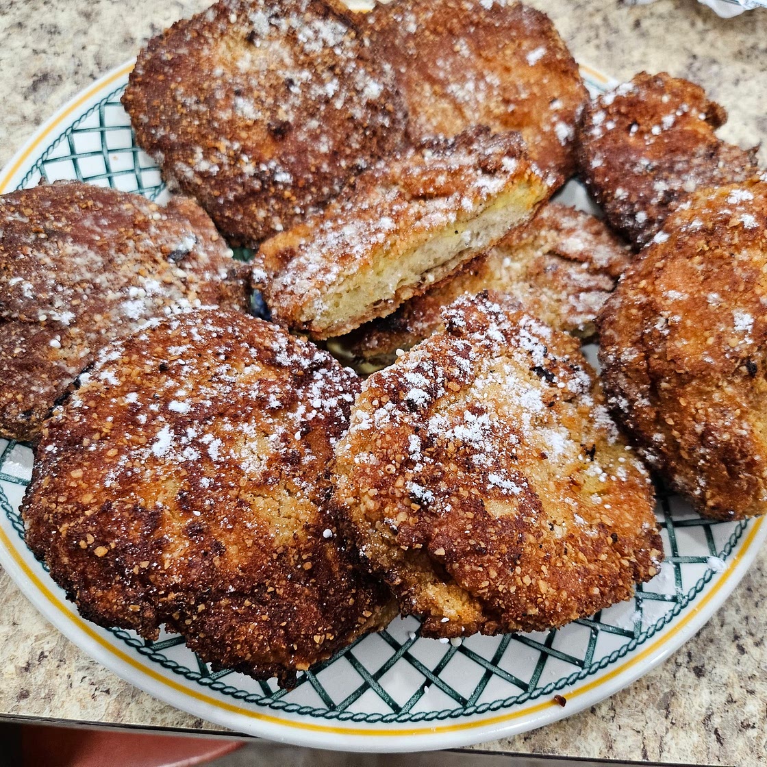 Kosher Chanukah Macabee Fried  shields ( pareve - not dairy nor meat )