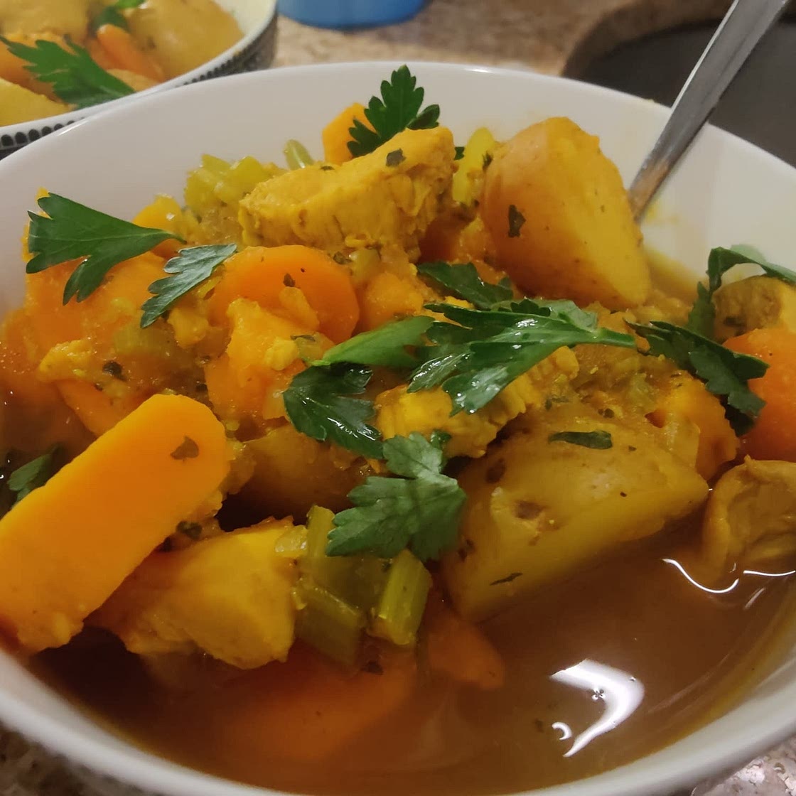 Instant Pot Ginger Turmeric Chicken Stew