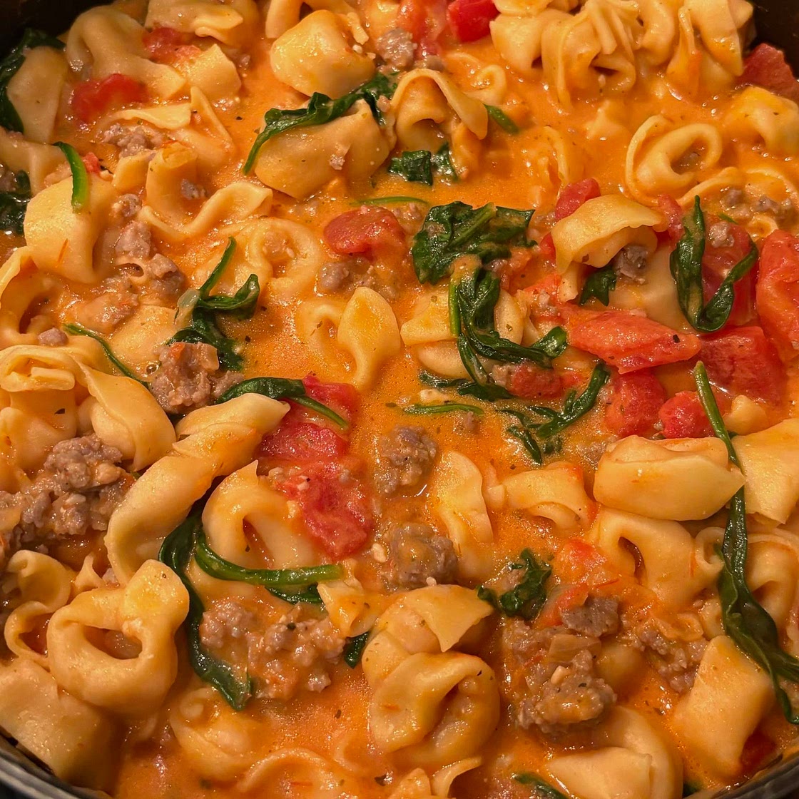 Sausage and Spinach Tortellini