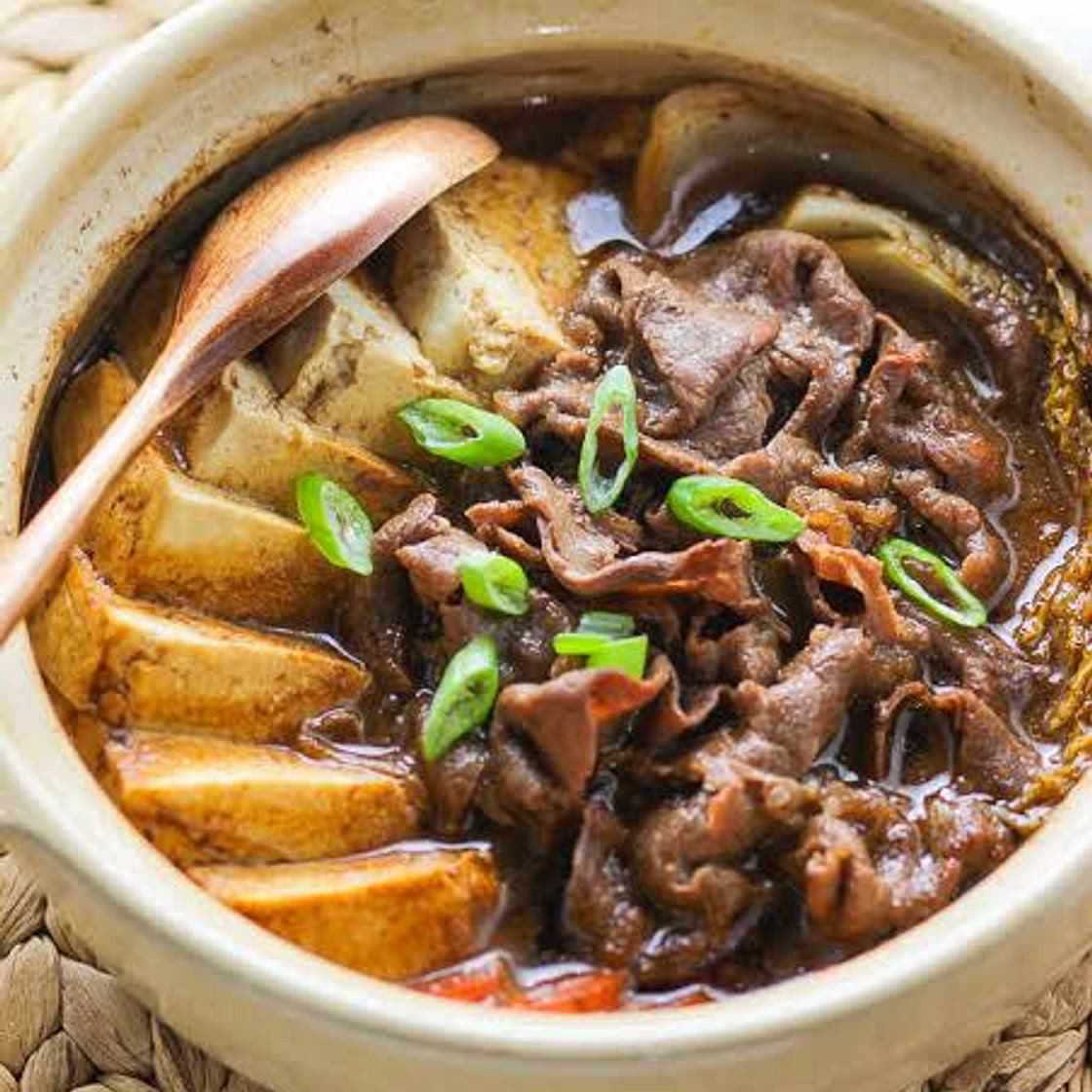 すき焼き風煮 Sukiyaki-style stew