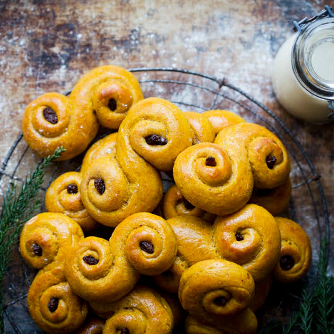 Swedish Saffron Buns (Lussebullar)