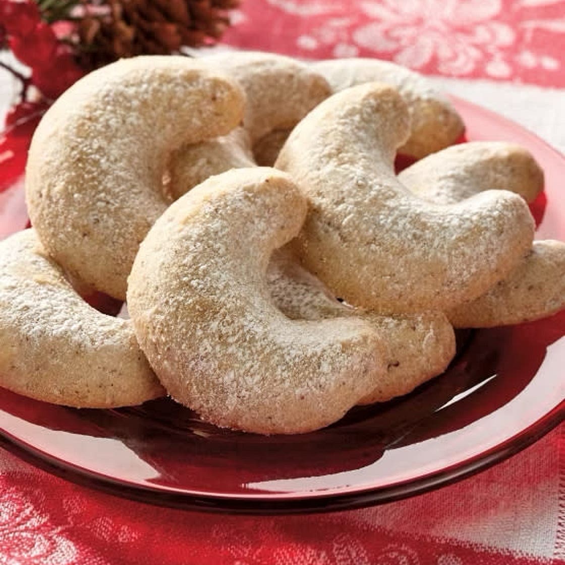 Walnut Crescent Cookies