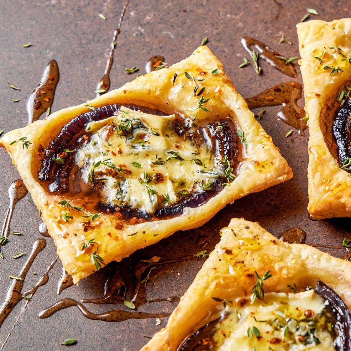 Cambozola Tarts w/ Hot Honey