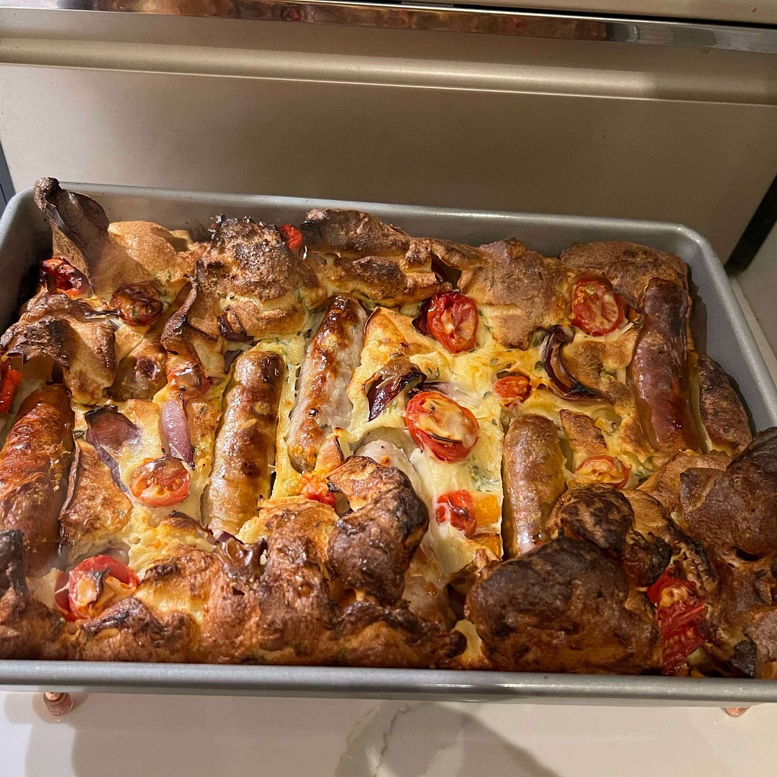 Herby Sausage and Butternut Squash Toad In The Hole Recipe | Boo