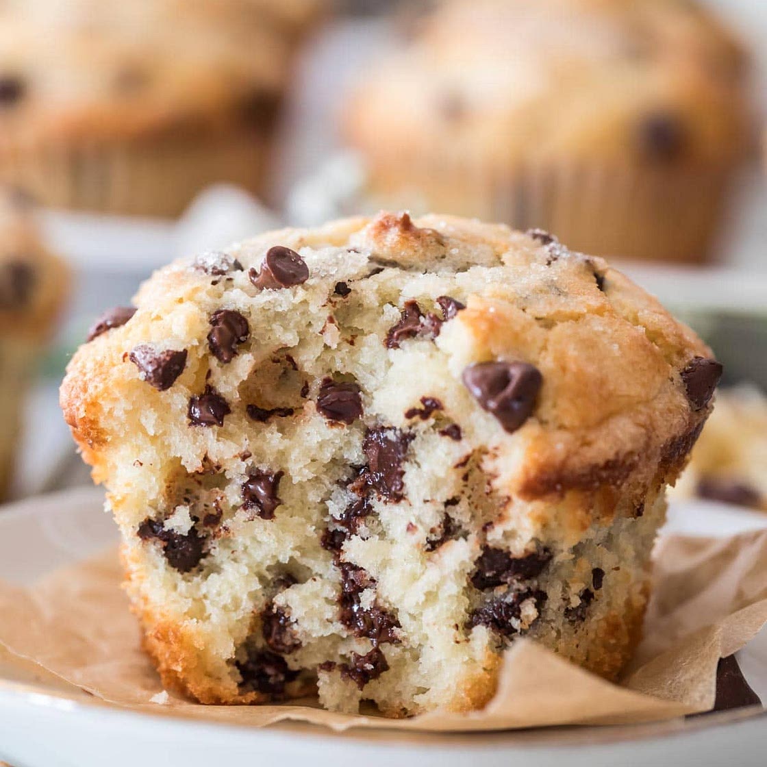 No-Egg Chocolate Chip Muffin