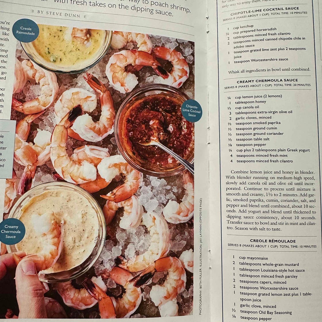 Creamy chermoula sauce for shrimps 