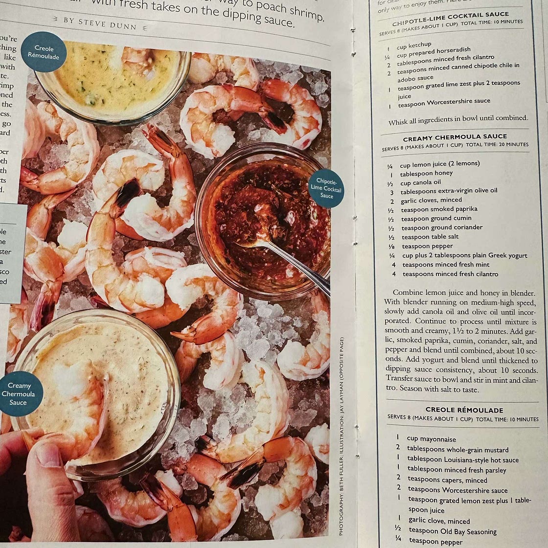 Creamy chermoula sauce for shrimps 