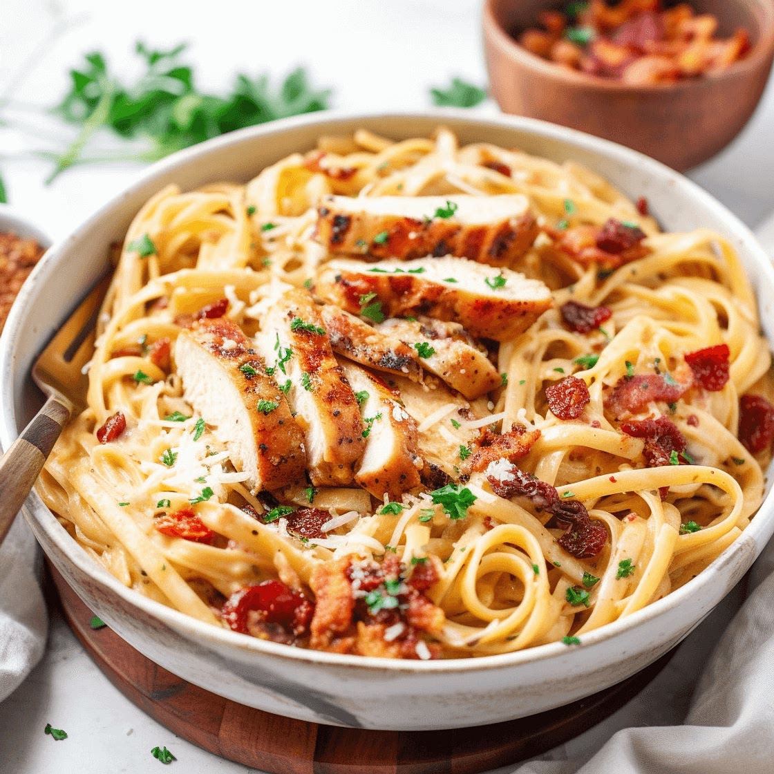 Creamy Cajun Chicken Pasta with Sun-Dried Tomatoes