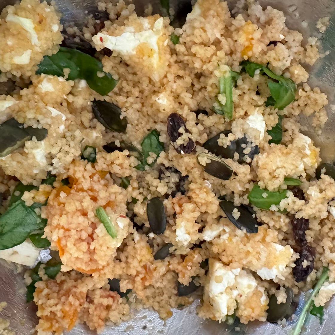 Feta Pumpkin Couscous Salad 