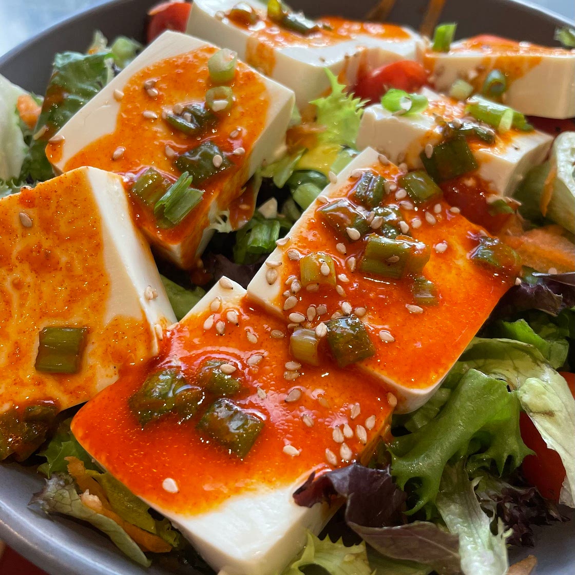 Korean Dubu Tofu Salad