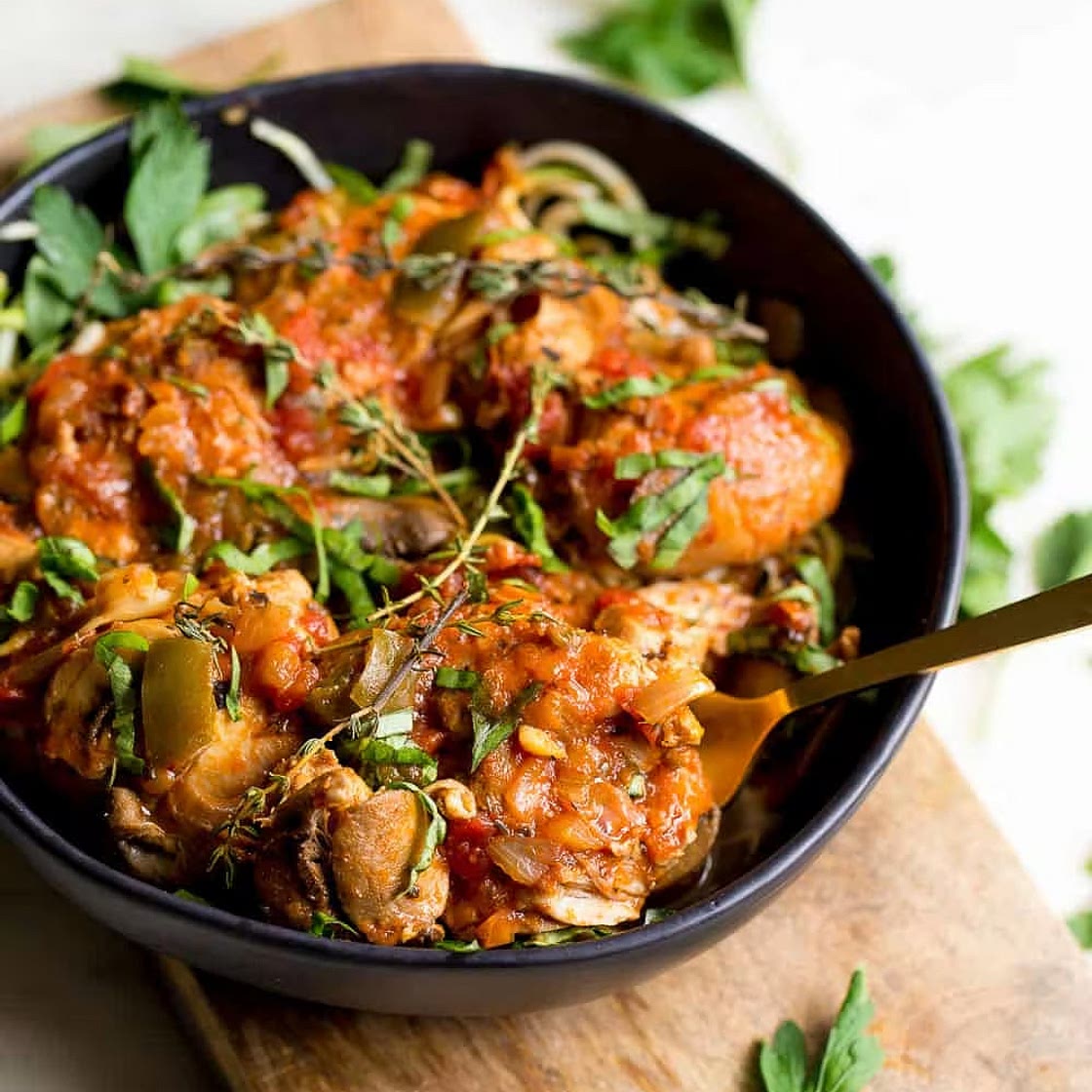 Slow Cooker or Instant Pot Chicken Cacciatore