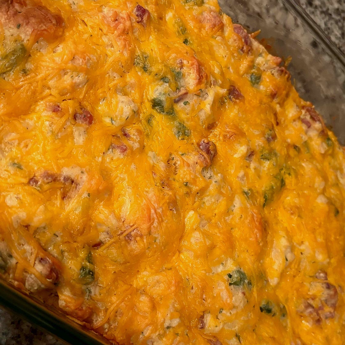 Chicken Bacon Ranch Casserole with Biscuits