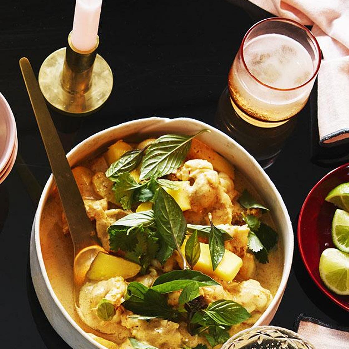 Moreton Bay bug curry with mango