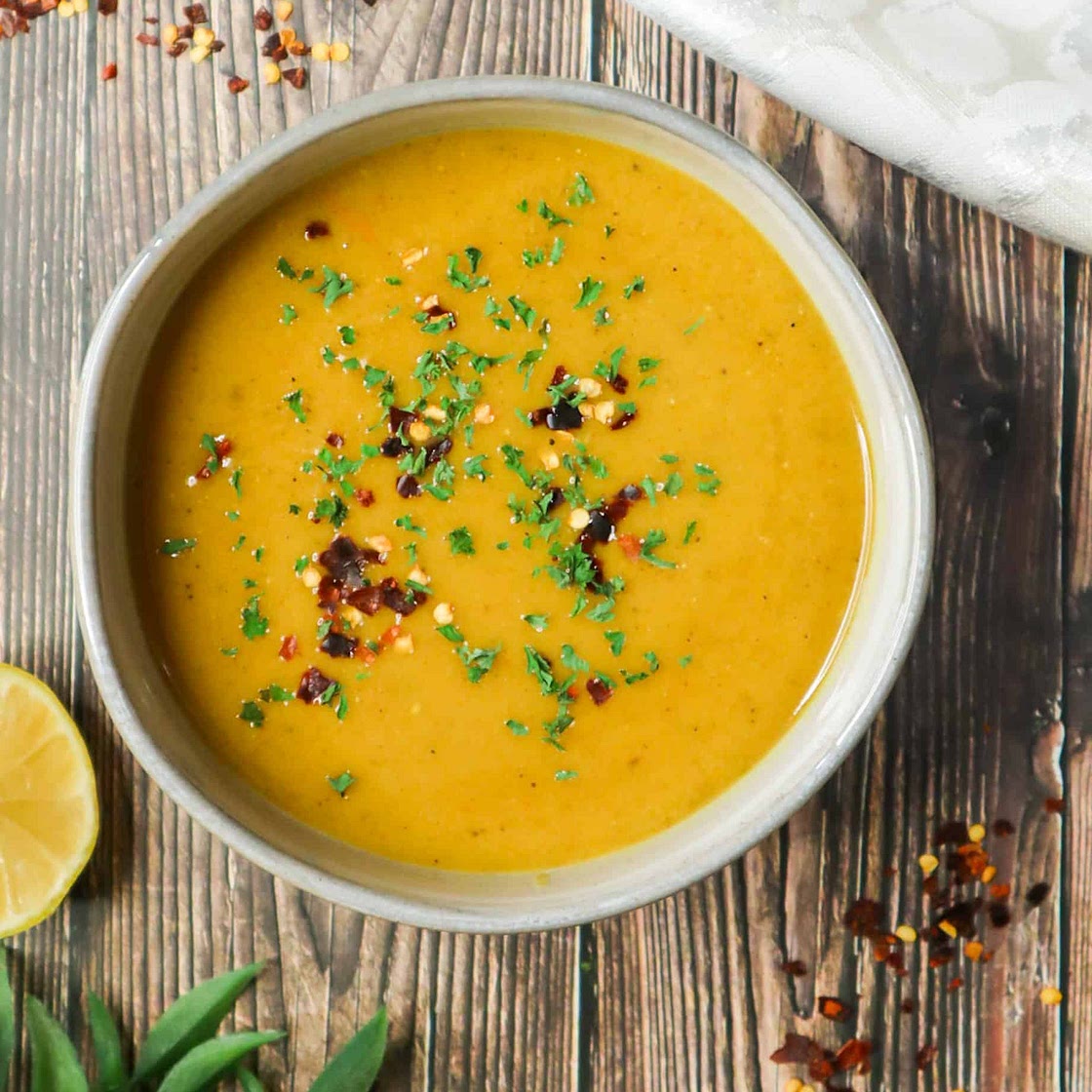 Mediterranean Red Lentil Soup