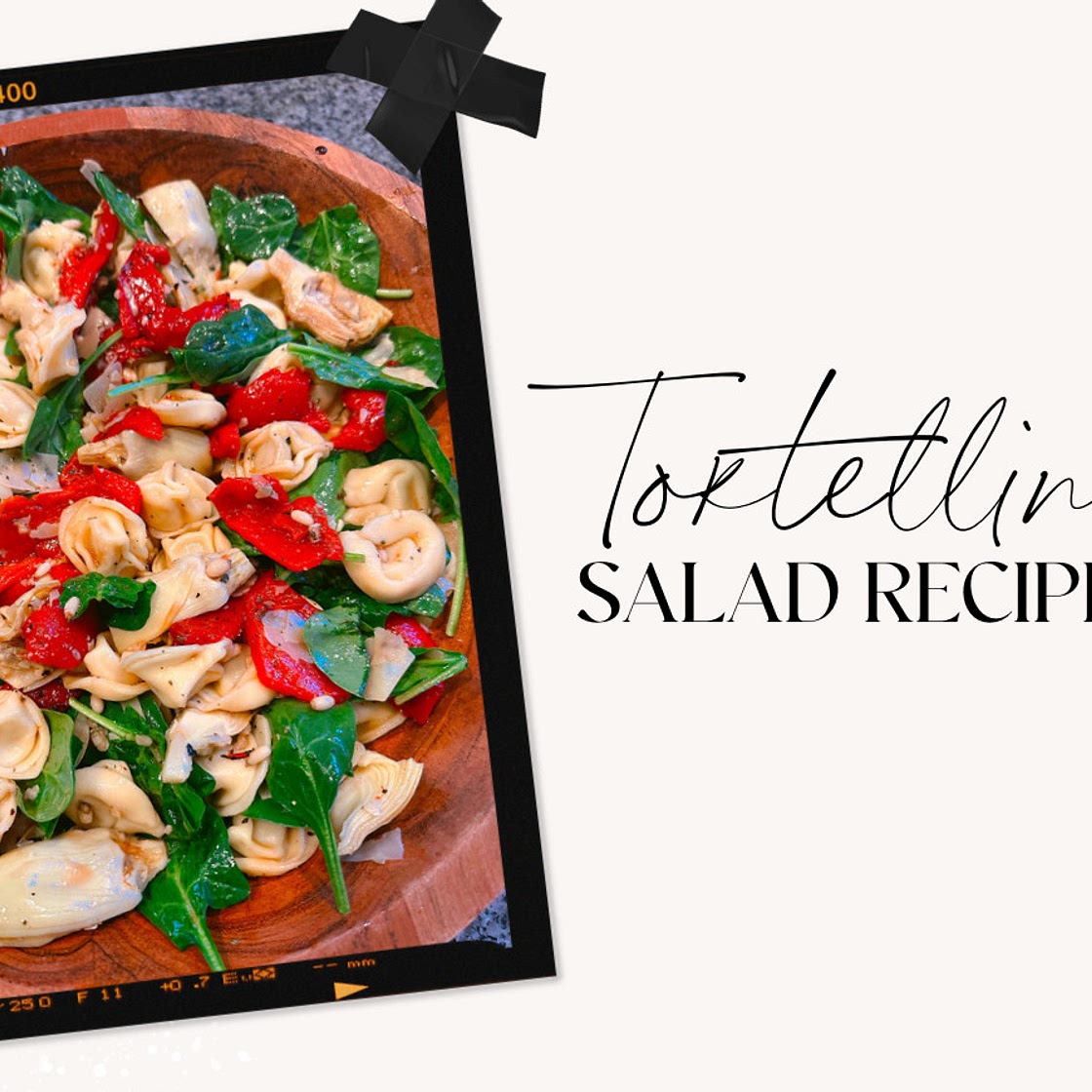 Easy Summer Spinach Tortellini Salad Recipe