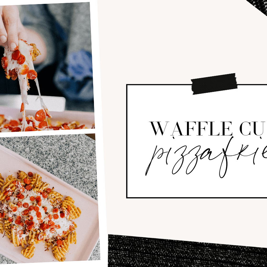 Easy Cheesy Waffle Pizza Fries Appetizer Recipe