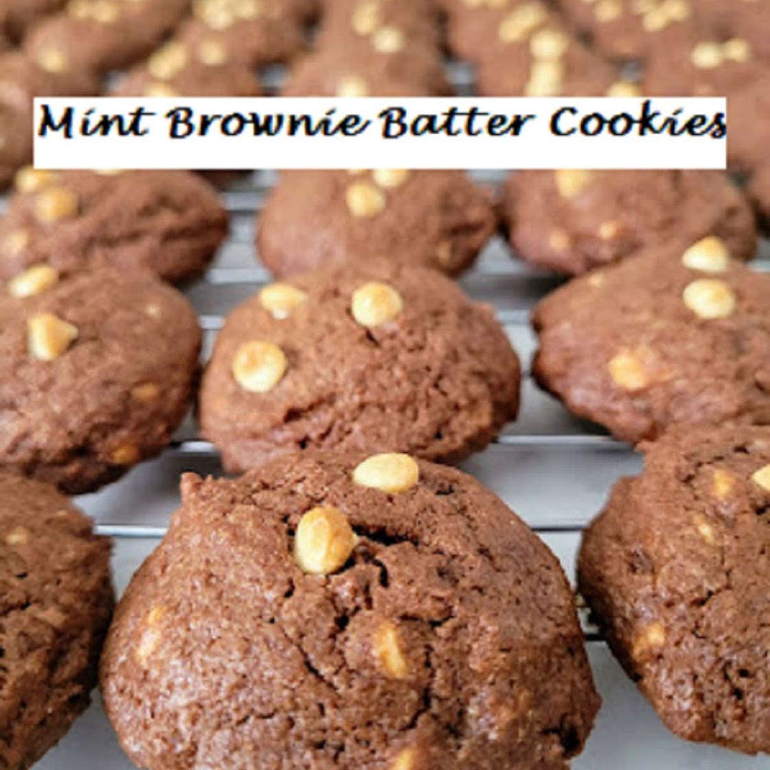 Mint Brownie Batter Cookies