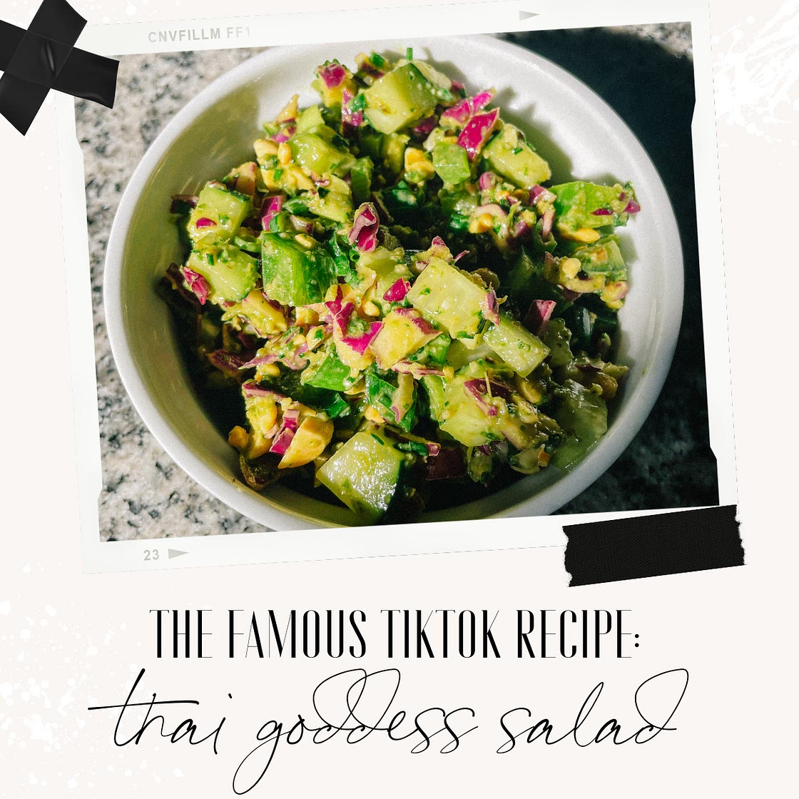 thai goddess salad – aka a thai version of the tiktok green goddess salad