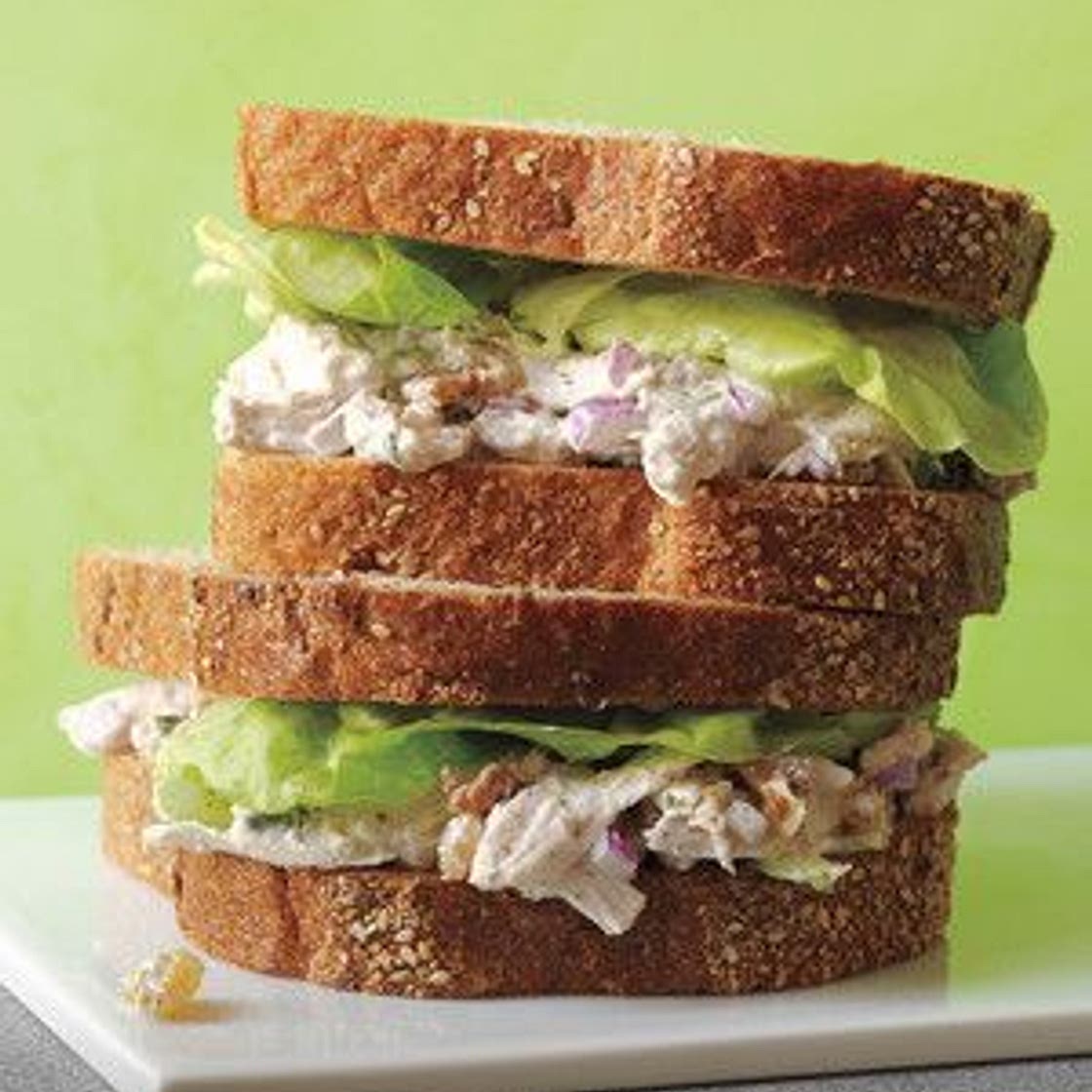 Poached-Chicken-Salad Sandwiches