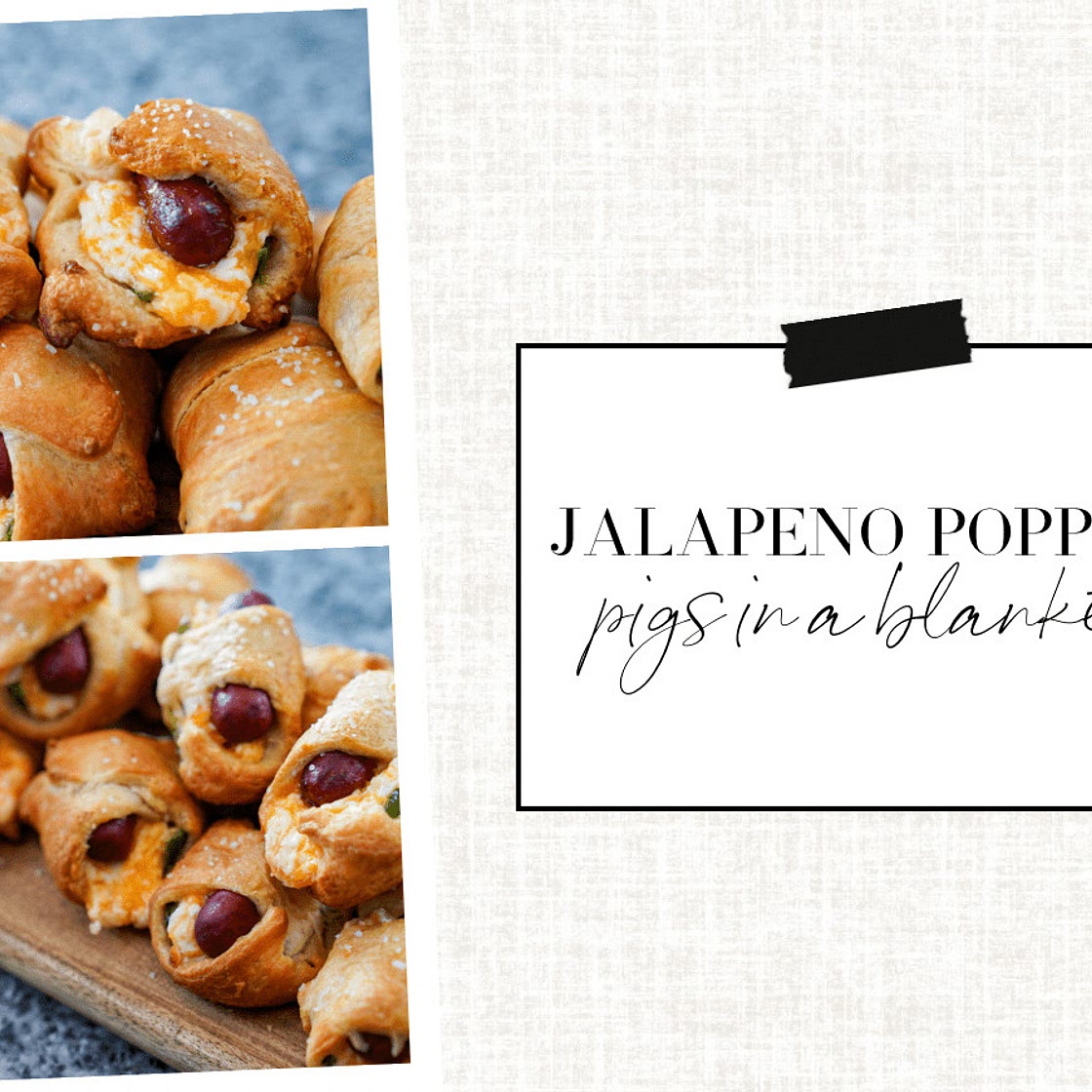The Ultimate Appetizer: Jalapeño Popper Pigs in a Blanket
