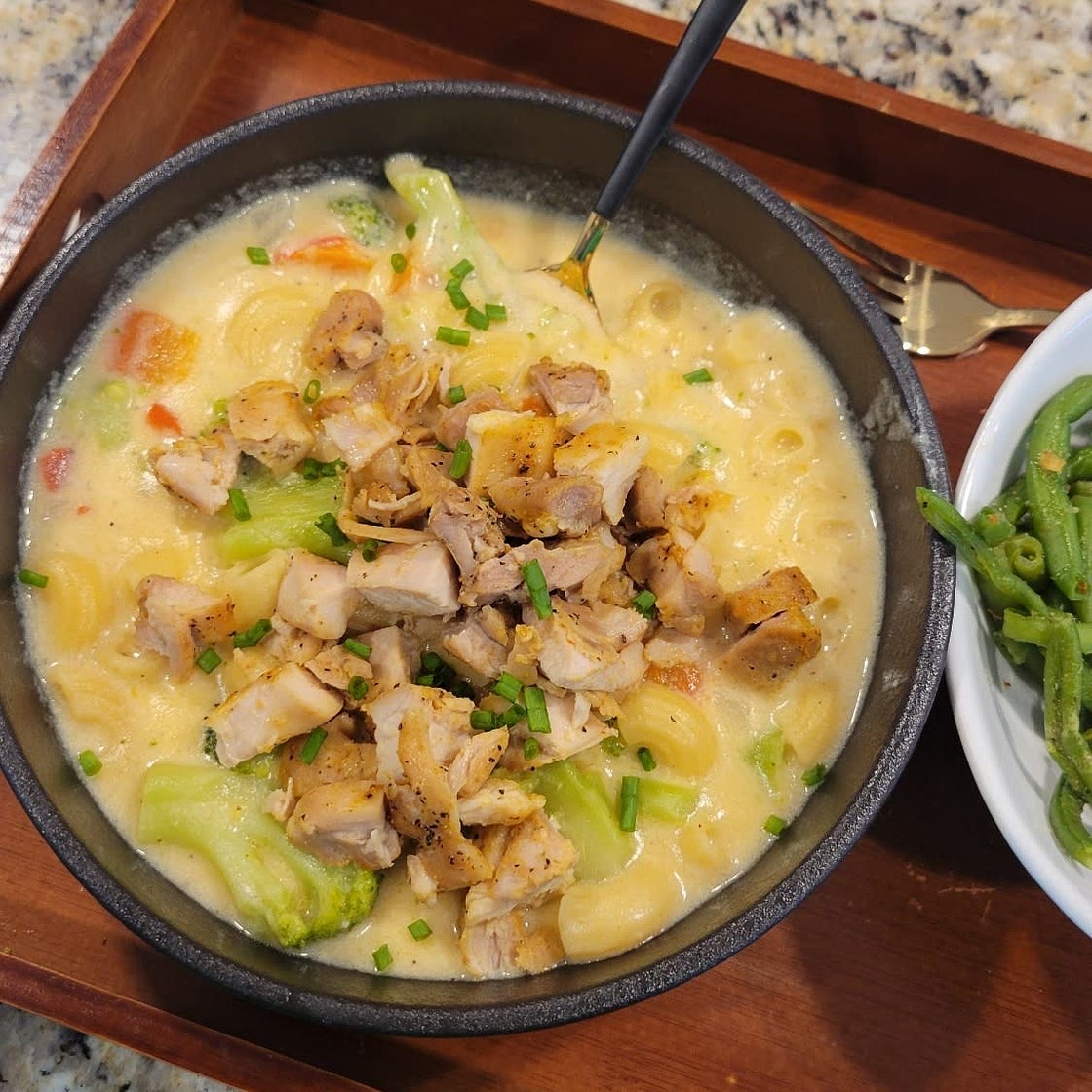 Creamy Mac-and-Cheese Chicken Soup