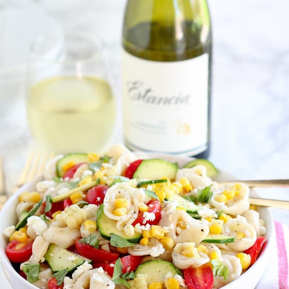 Corn, Tomato, and Tortellini Pasta Salad
