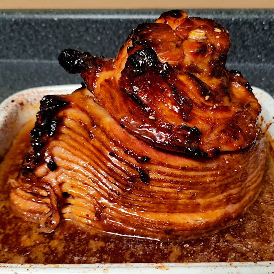 Brown Sugar and Honey Glazed Ham