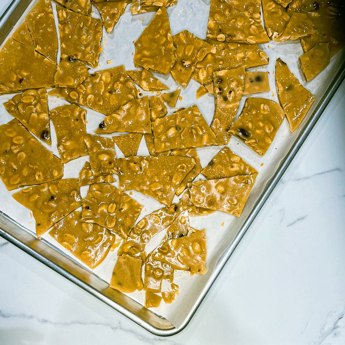 Homemade Peanut Brittle -