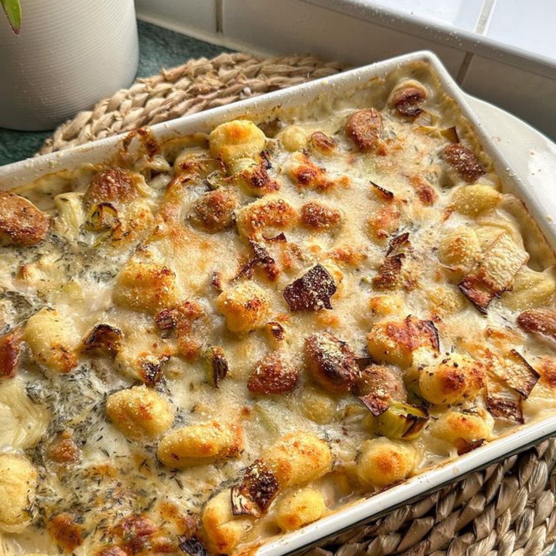 Creamy Sausage and Leek Gnocchi