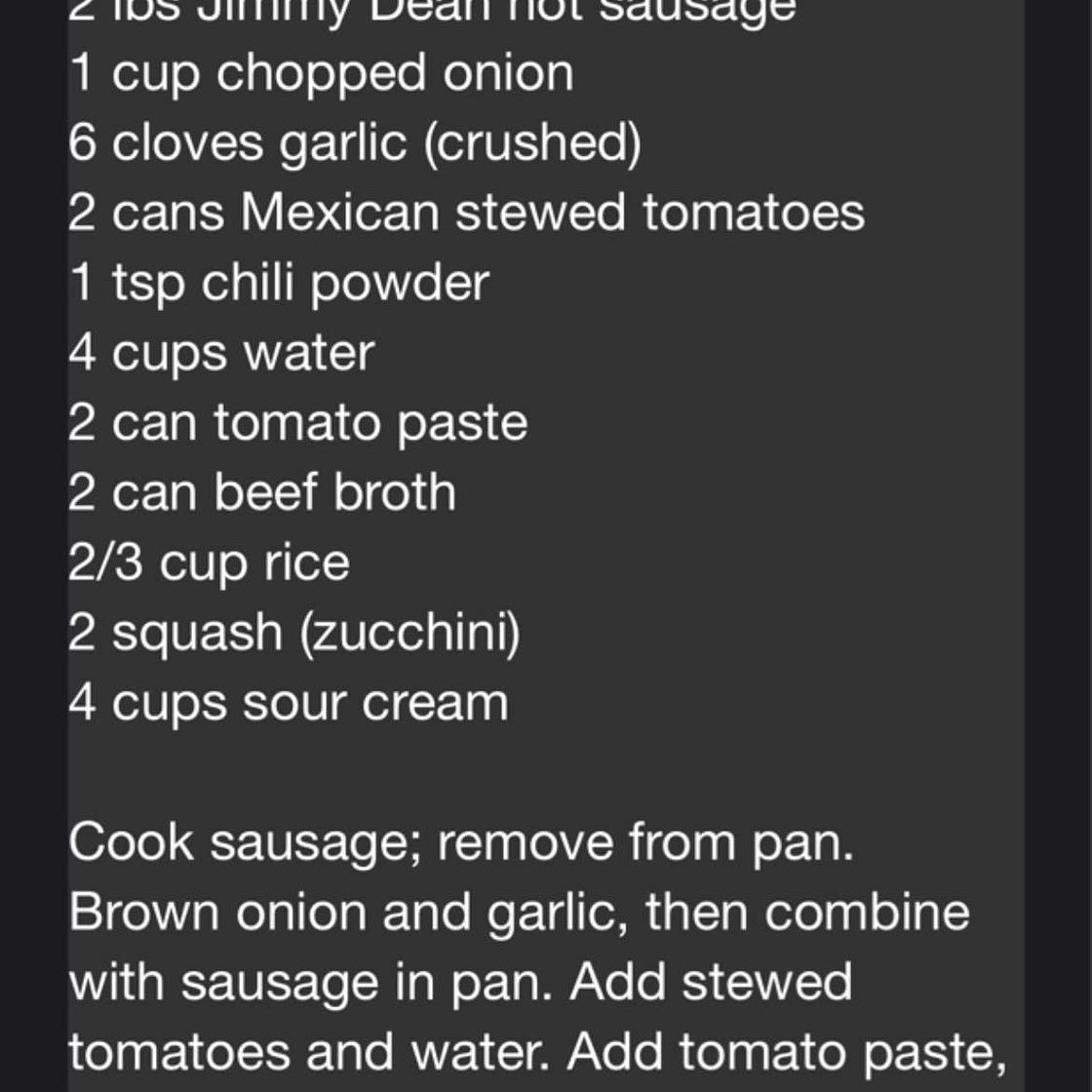 Hearty rice and sausage soup
