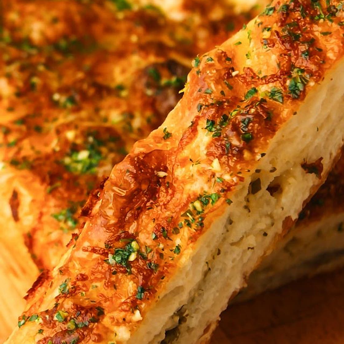 Cheesy garlic focaccia