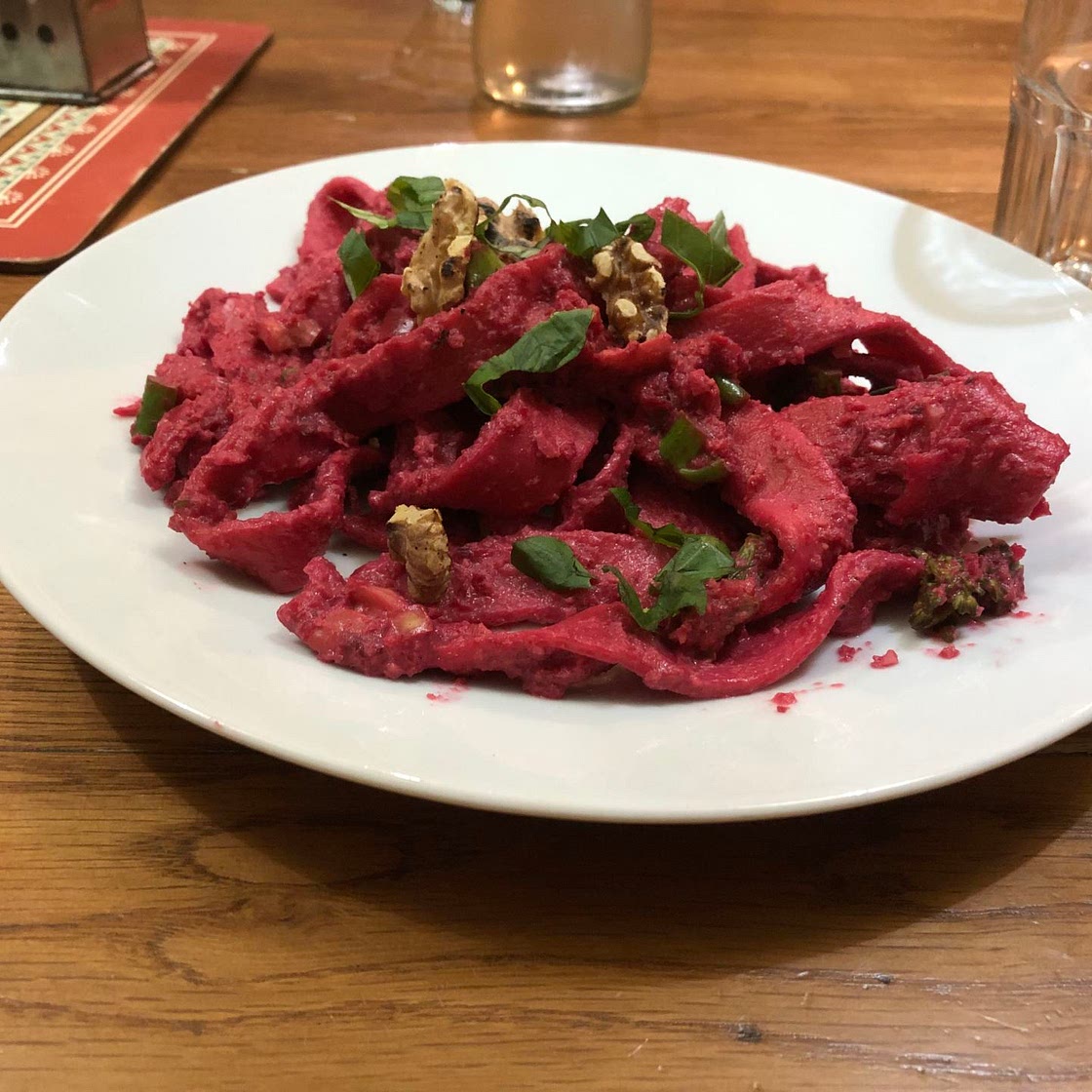 Beetroot pasta