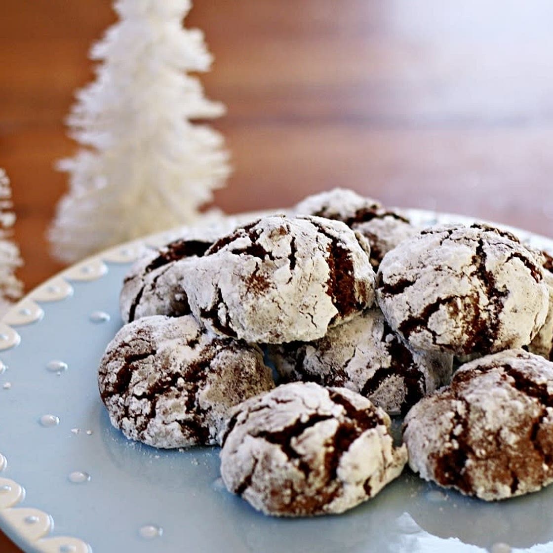 Earthquake Cookies (Chocolate Crinkle)
