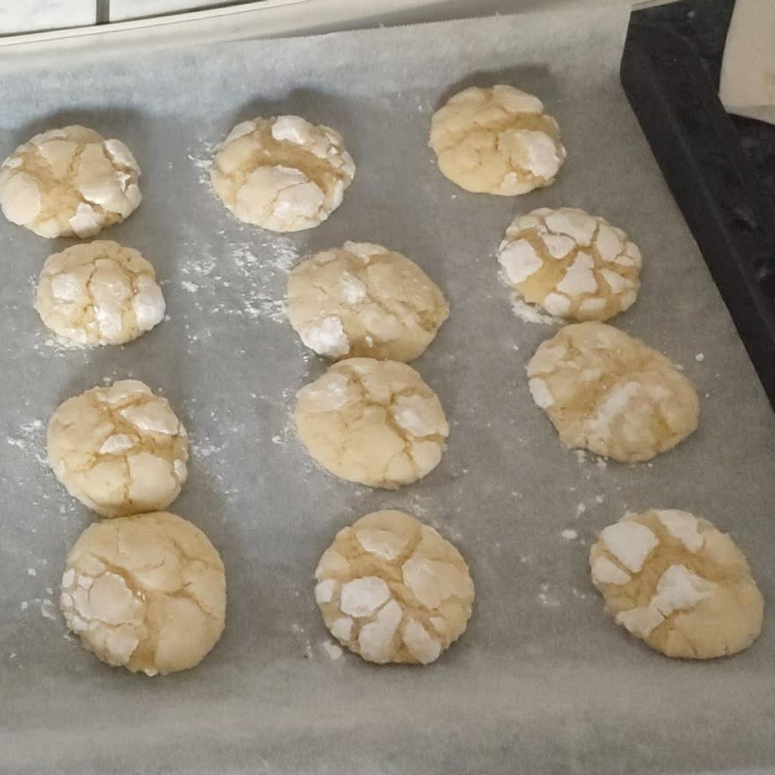 Lemon Crinkle Cookies