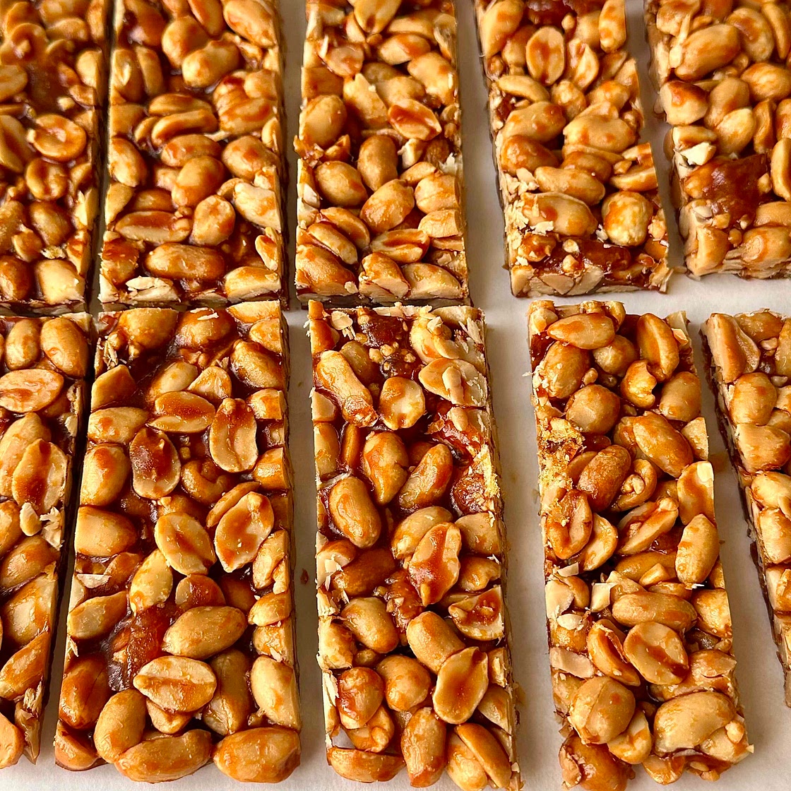Salted Caramel Peanut Bars