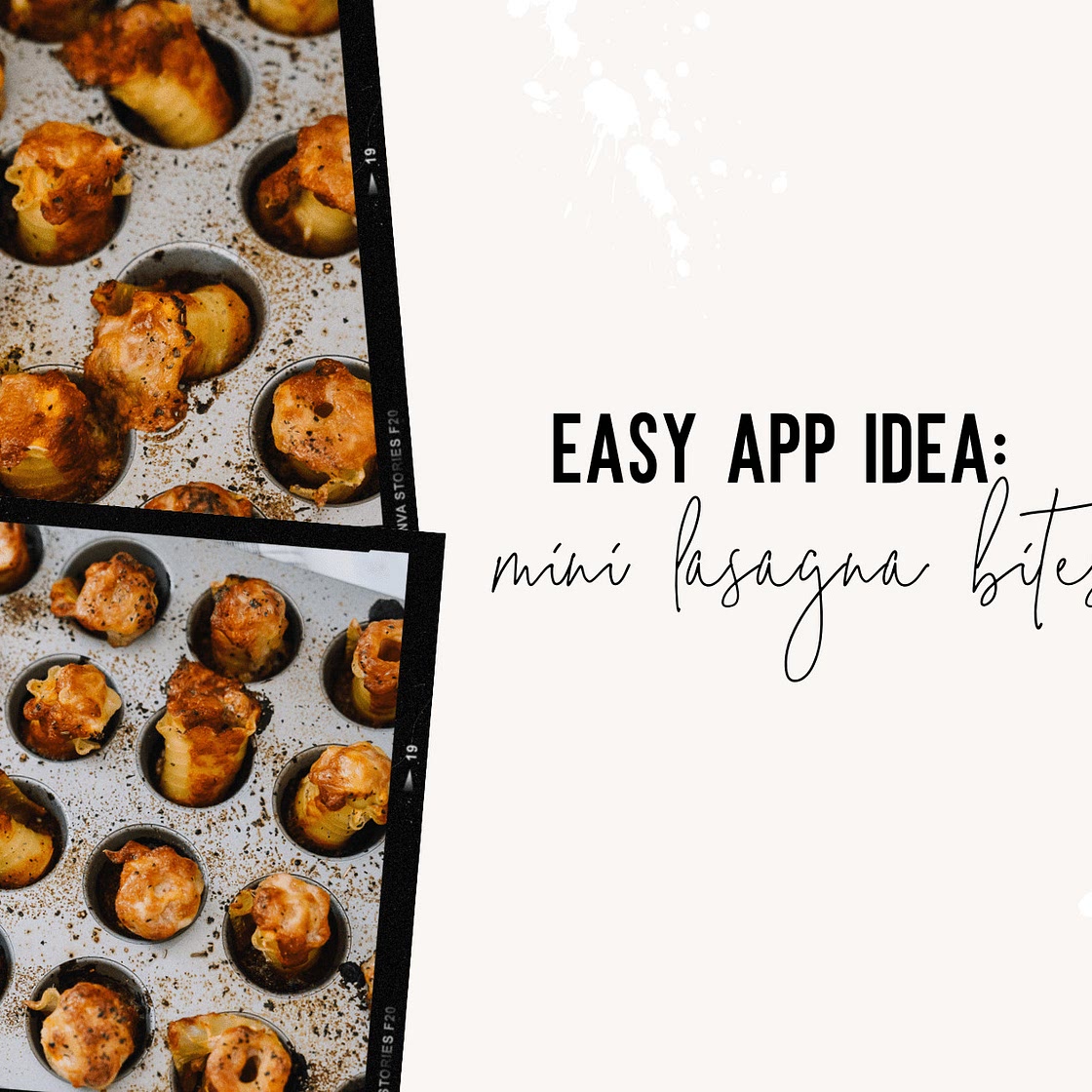 The One With the Dozen Lasagnas: mini lasagna bites recipe