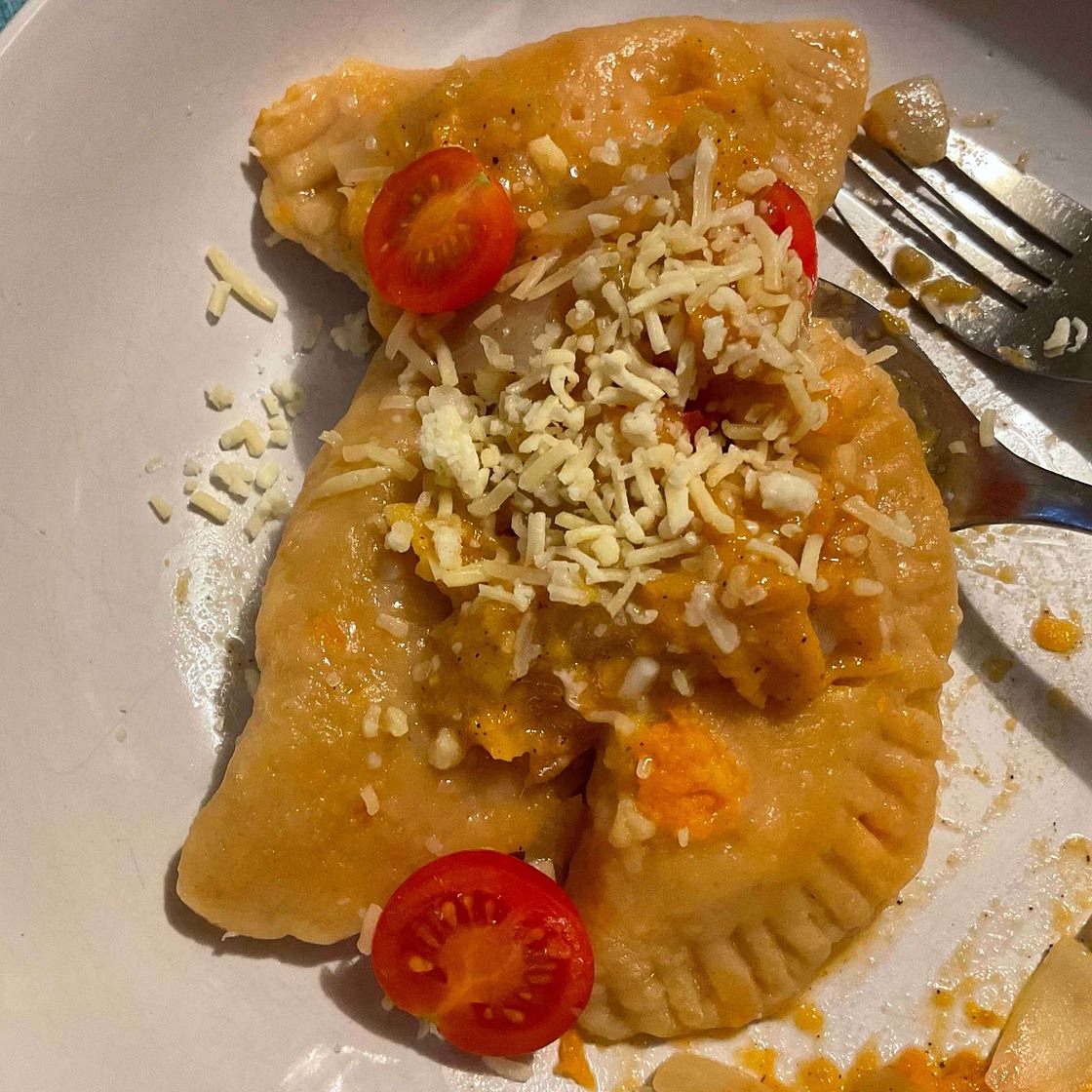 Vegan Pumpkin Ravioli (Pumpkin Pasta Dumplings)