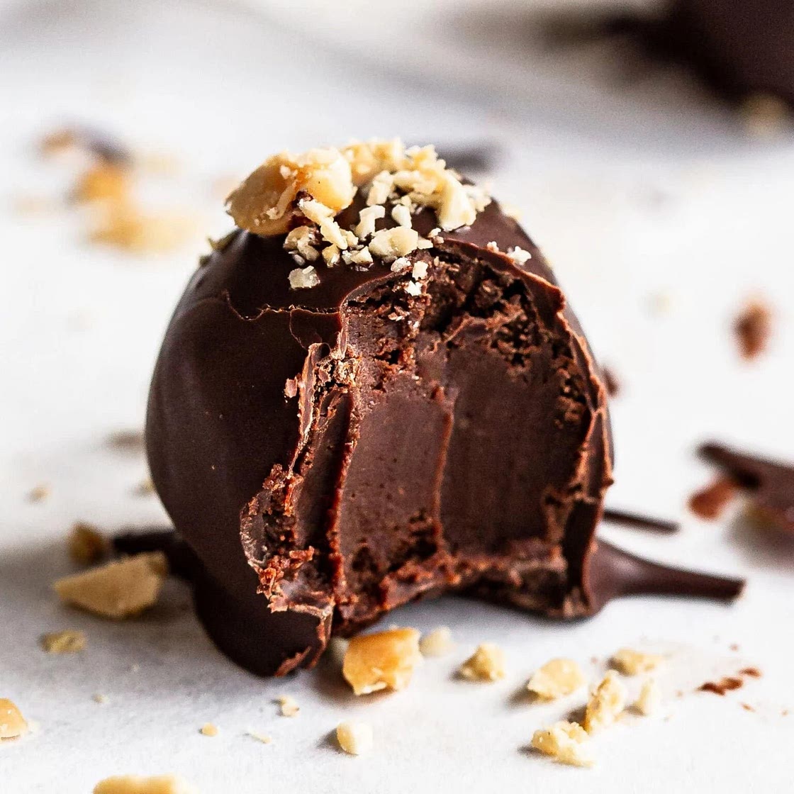No-Bake Chocolate Peanut Butter Truffles