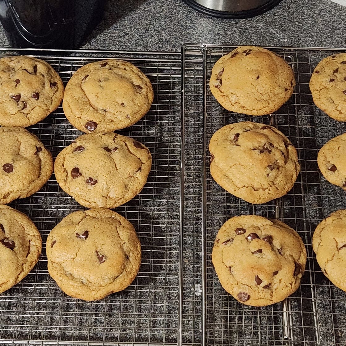 Brown butter chocolate chip cookies