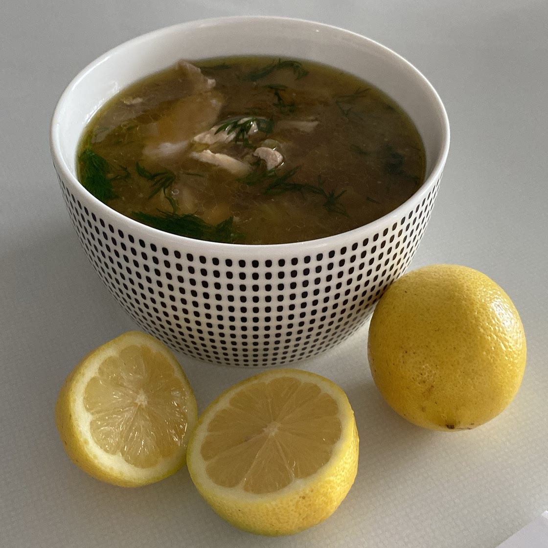 Lemony Chicken and Orzo Soup
