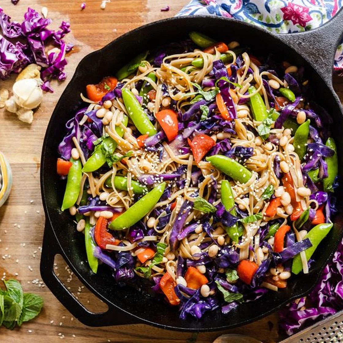 Rainbow Veggie & Tofu Stir-Fry