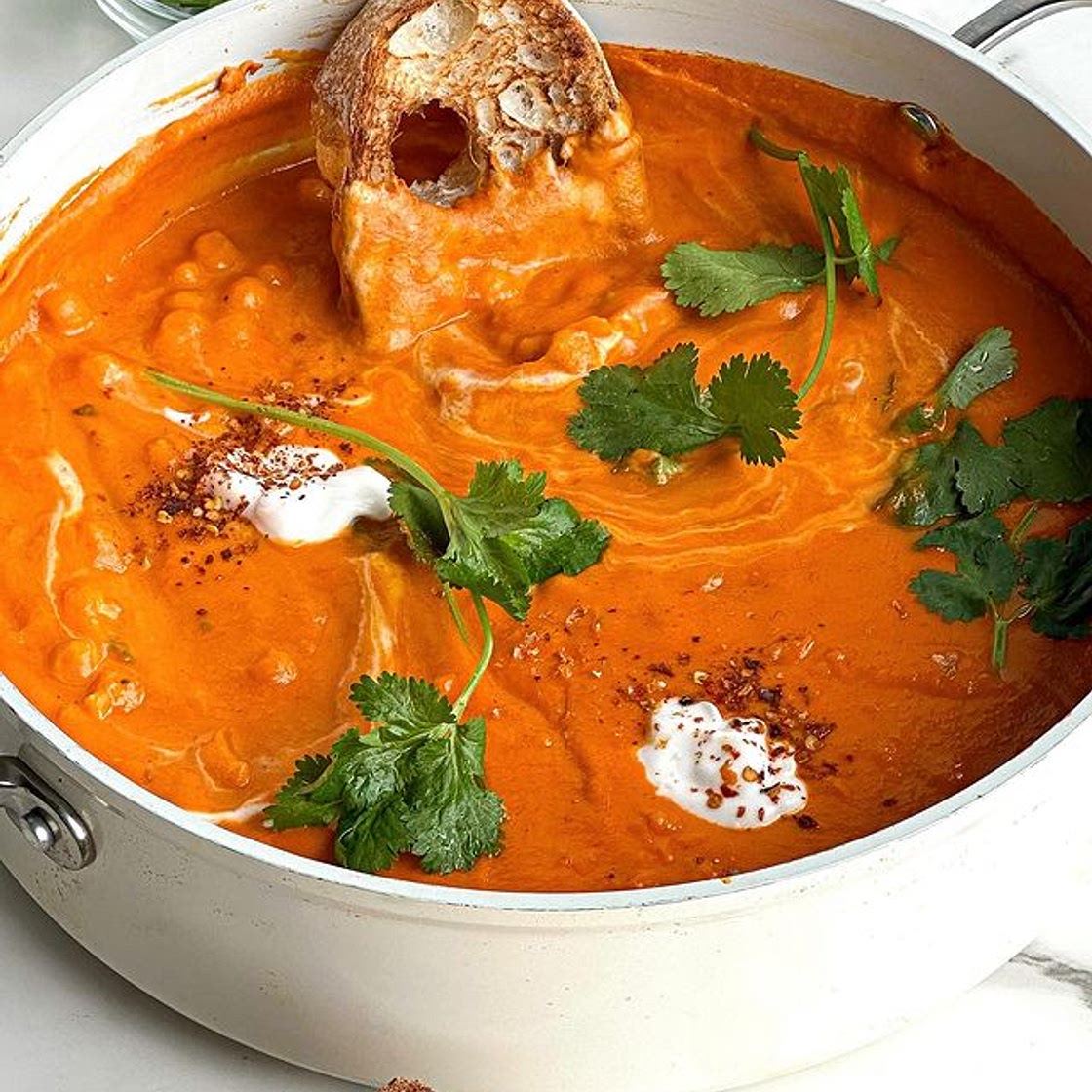 Spicy Sweet Potato and Capsicum Soup 🌶️