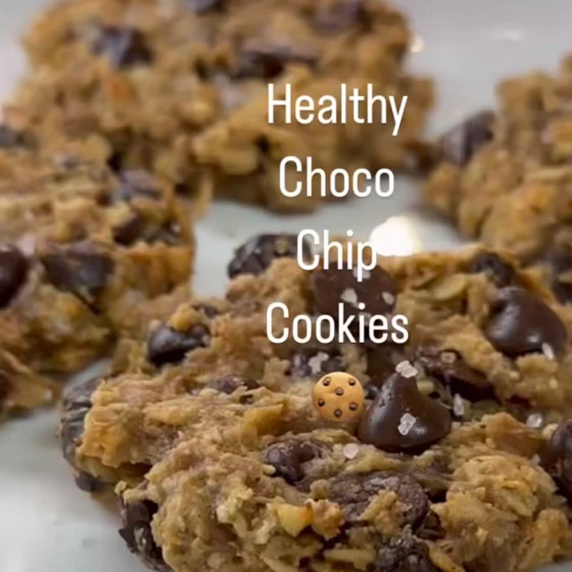 GF/ DF/ V | Healthy Chocolate Chip Cookies