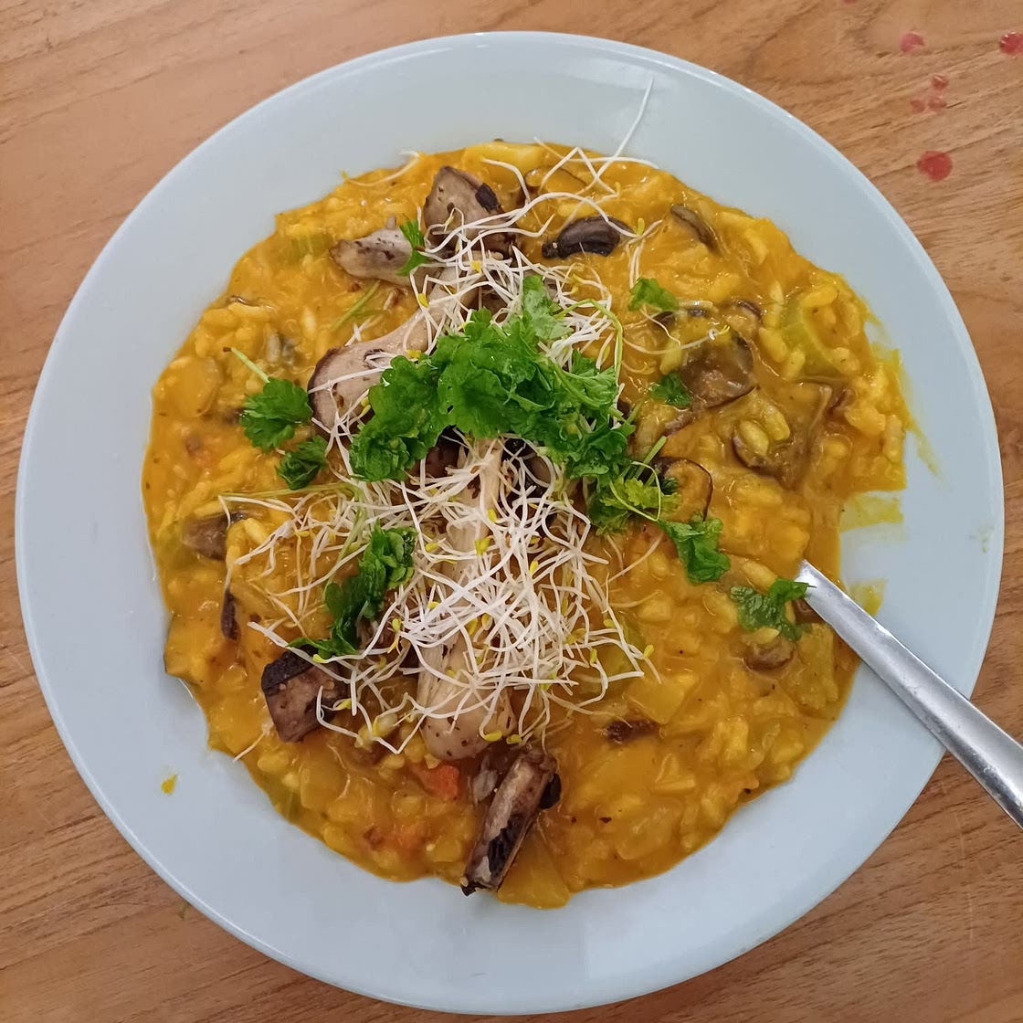 Butternut Squash Mushroom Risotto