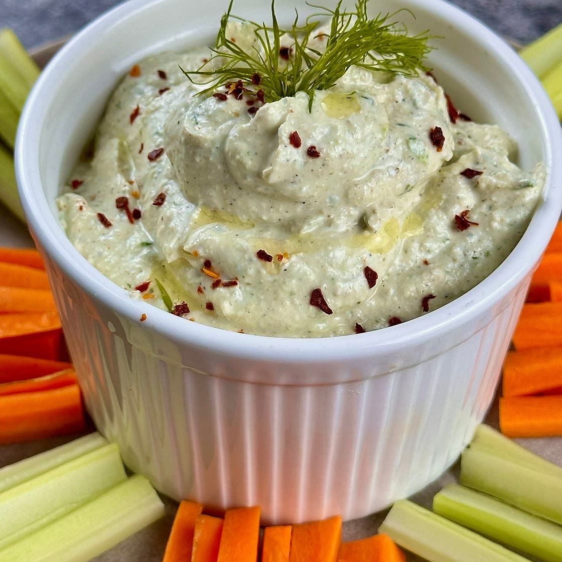 Creamy High Protein Cottage Cheese dip 