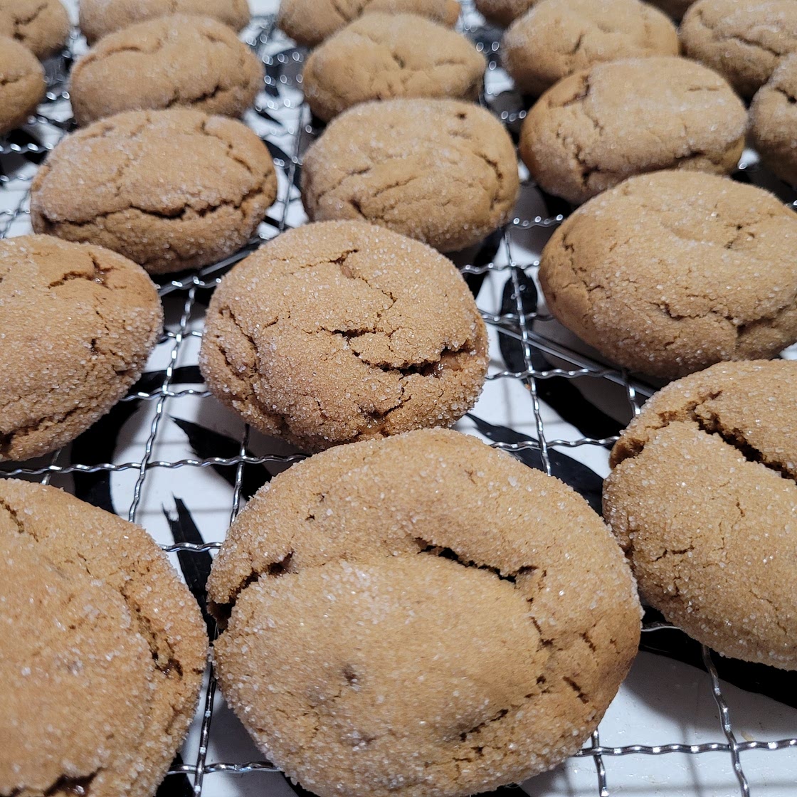 Big Soft Ginger Cookies