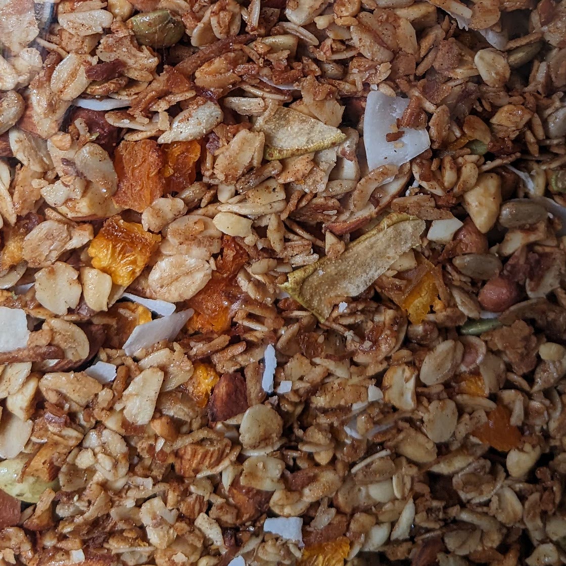 Apricot and pear granola 19/12