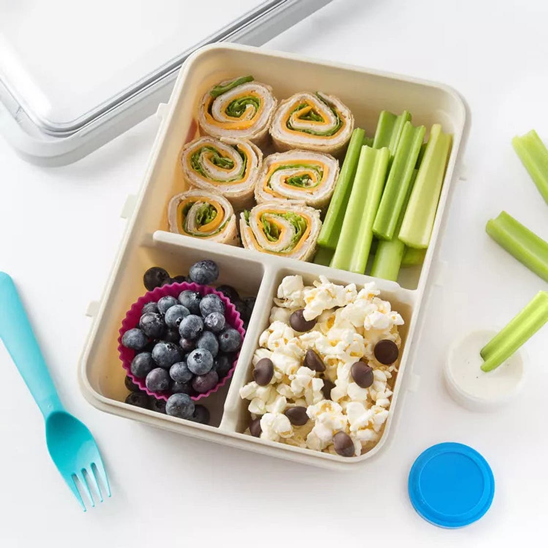 Turkey Roll Ups Bento Box