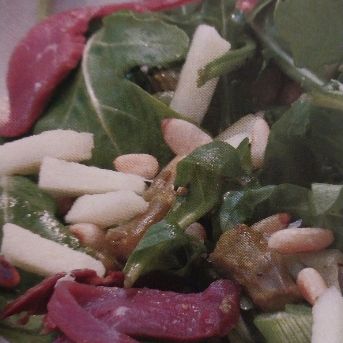 Salade de roquette, endives et magret